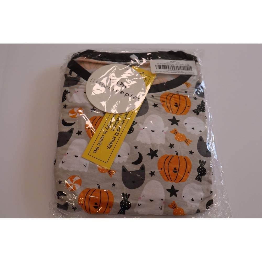 Little Sleepies Boo Crew Two-Piece Bamboo Pajama Set Size 16